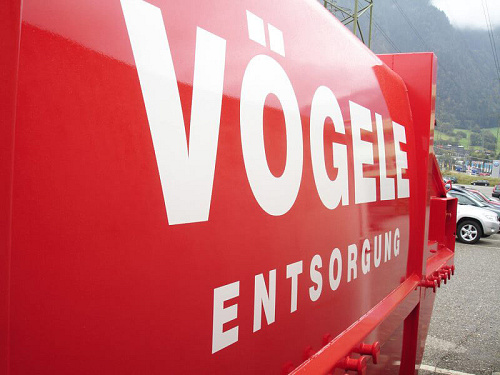 Vögele Recycling, Beschriftung